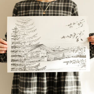 Escape to the Mountains Art Print Series